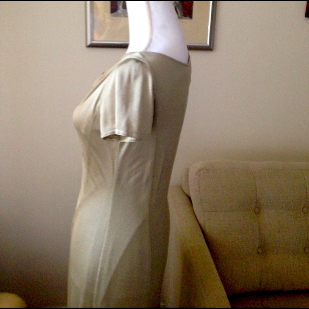 MONDI subtle elegance slit hem long dress holiday and party formal - Picture 3 of 4